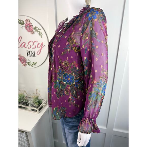 Beautiful NWTs Liz Claiborne Top Size S - Picture 3 of 7